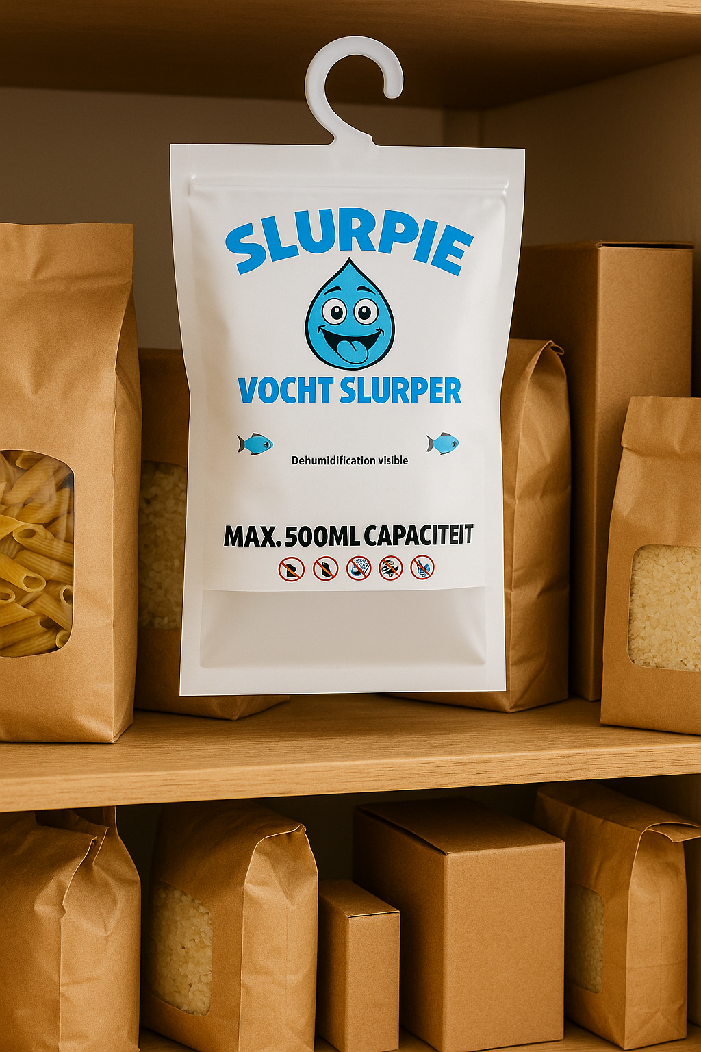 Slurpie in voorraadkast